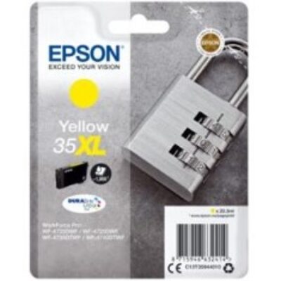 Cartucho tinta epson c13t35944010 amarillo xl durabrite ultra ink 35xl – 1900 paginas – candado