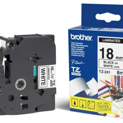 Cinta laminada brother tze241 12mm x 8m