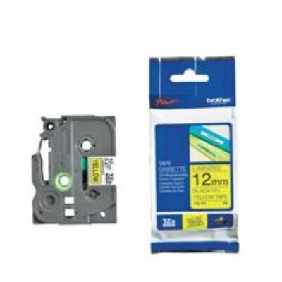 Cinta laminada brother tze631 12mm x 8m amarillo – negro