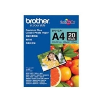Papel foto brother premium plus lbp71ga4 20 hojas dcp – 165c dcp – 195c dcp – 375cw dcp – 385c mfc – 295cn