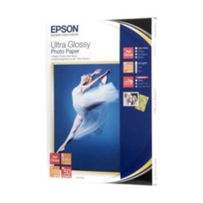 Papel epson c13s041944 ultra glossy 13×18 300gr 50 hojas