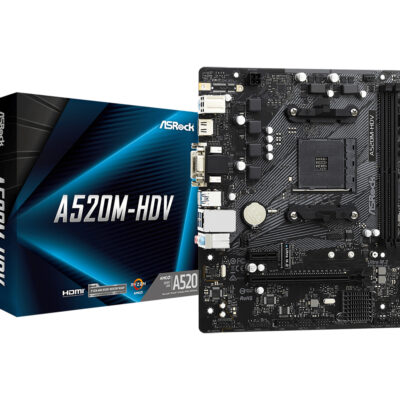 Placa base asrock am4 a520m – hdv m – atx 90 – mxbe50 – a0uayz