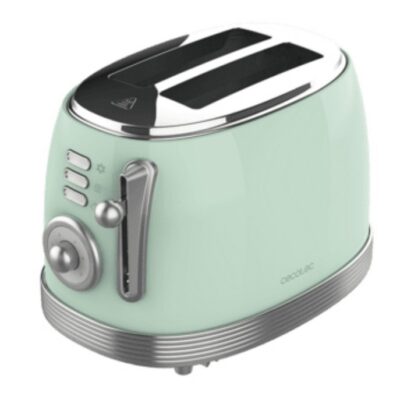 Tostadora cecotec toast and taste 800 vintage light green