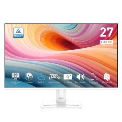 Monitor msi 27 pulgadas mp275w e2 ips 120hz vga hdmi mm blanco