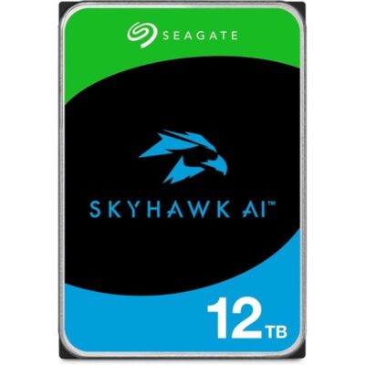 Disco duro interno hdd seagate skyhawk ai st12000ve003 12tb 3.5 pulgadas 7200rpm – 512mb – sata3