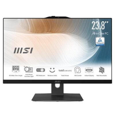 Ordenador all in one msi am242tp – 1264 i5 – 1235u 16gb ssd 512gb 23.8 pulgadas