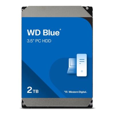 Disco duro interno hdd wd western digital blue wd20earz 2tb 3.5 pulgadas sata 6gb – s 5400rpm 64mb