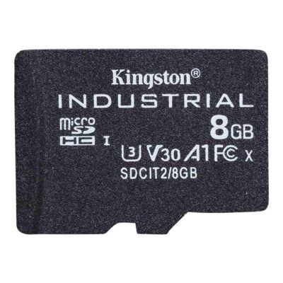 Tarjeta memoria sdhc 8gb kingston industrial uhs – i cl10