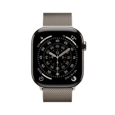 Smartwatch apple watch s11 gps + cellular 46mm natural titanium case natural milanese loop s – m