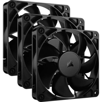 Ventilador caja corsair rs120 3x 120mm negro