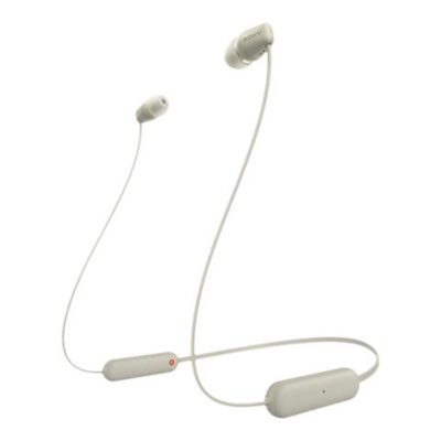 Auriculares sony wi – c100 inalambrico beige