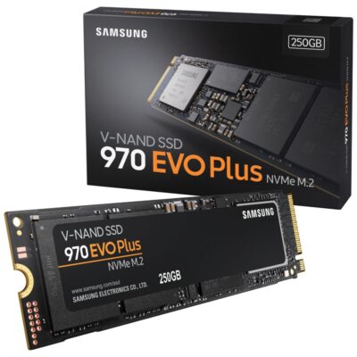 Disco duro interno solido ssd samsung mz – v7s250bw – 970 evo plus – 250gb – m.2 nvme