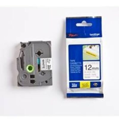 Cinta super adhesiva brother tzes231 12mm x 8m blanco – negro