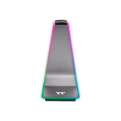 Soporte auriculares thermaltake argent hs1 rgb – base antideslizante – 26.4cm altura – aluminio