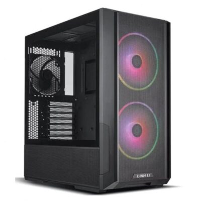 Caja ordenador gaming lian li e – atx lancool 216 argb cristal templado negro
