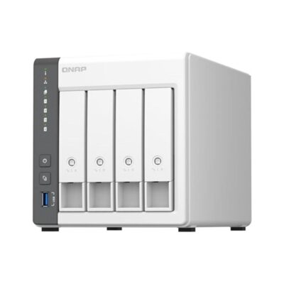 Servidor nas qnap k – ts – 433 – 4g+4xmn10ada800s 4 bahias 4gb gigabit ethernet