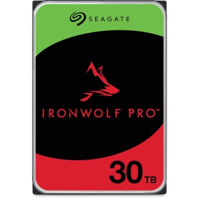 Disco duro interno hdd seagate ironwolf pro nas st30000nt011 30tb 3.5 pulgadas 7200rpm – 512mb – sata 600