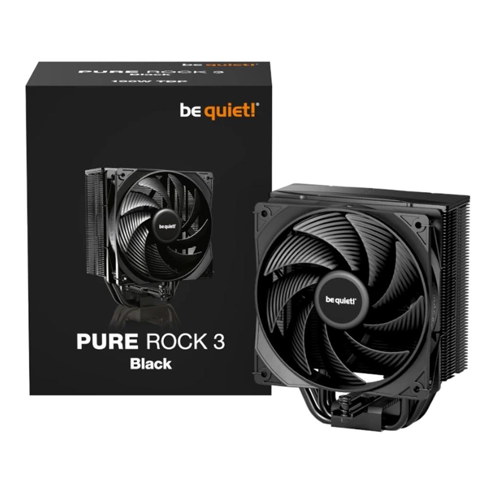 Ventilador disipador cpu bequiet pure rock 3 120mm negro