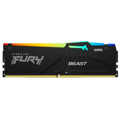 Memoria ram ddr5 32gb kingston – 6000mt – s – pc5 – 48000 – dimm – fury beast rgb – cl30 – 1.4v