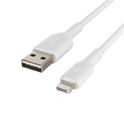 Cable lightning a usb tipo a belkin 2m – macho – macho – blanco