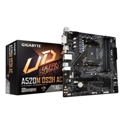 Placa base gigabyte a520m ds3h ac am4 matx 4xddr4