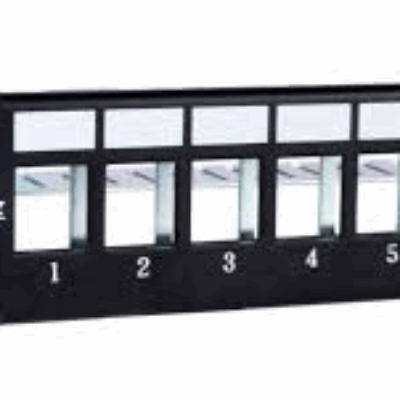 Panel frontal armario rack 19 pulgadas phasak para 24 conectores 1u con org. de cables ftp negro pa 3524