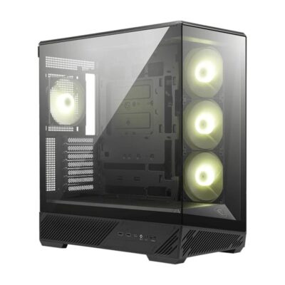 Caja ordenador gaming msi mag pano 130r pz atx argb cristal templado negra