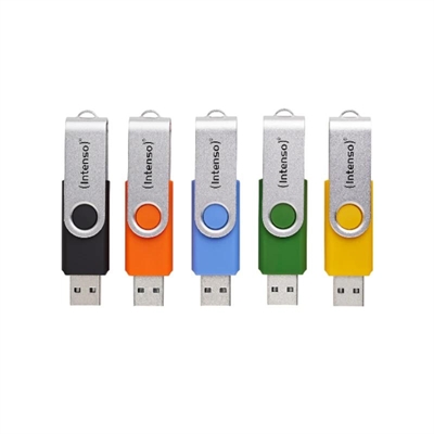 Memoria usb 3.2 intenso office line multipack 32gb 5 unidades