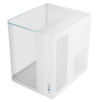 Caja ordenador mars gaming mcinfiniolitew atx cristal templado blanca