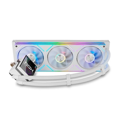 Kit refrigeracion liquida nox hummer m – 360 lcd argb 3x 120mm blanco