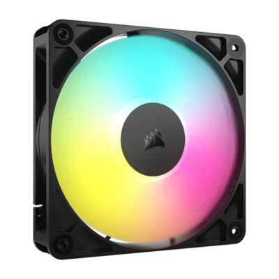 Ventilador caja corsair rs120 argb 120mm negro