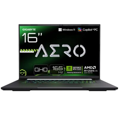 Portatil gigabyte aero x16 2wha3esc65ah rai9 – 370hx – 32gb – ssd 1tb – rtx 5070 8gb – 16 pulgadas fhd – w11h