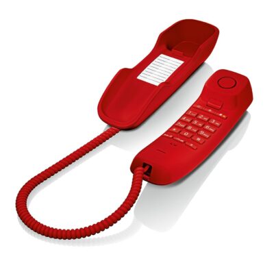 Telefono fijo gigaset da210 rojo 3 tonos