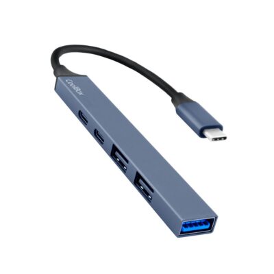 Minidock coolbox 5 aluminio usb – c + pd 100w – 2x usb – a – 1x usb – c – 1x usb – a 3.2 gen1