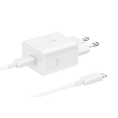 Cargador samsung ep – t4511xwegeu usb tipo c blanco 45w cable incluido