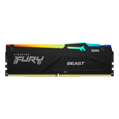Memoria ram ddr5 32gb kingston – 5200mhz – pc5 41600 – fury beast rgb – cl40 – 1.25v