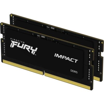 Memoria ram ddr5 32gb 2 x 16gb kingston – sodimm – 5600mhz – pc5 44800 – fury impact – cl40 – 1.1v