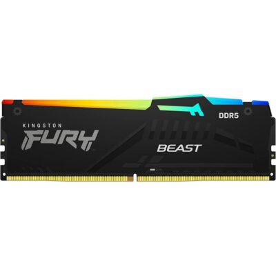 Memoria ram ddr5 8gb kingston – 5600 mhz – pc5 – 44800 – fury beast rgb – cl36 – 1.25v – am5