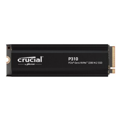 Disco duro interno solido ssd crucial p310 2tb m.2 nvme pci express 4.0 heatsink