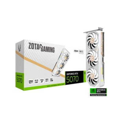 Tarjeta grafica zotac rtx 5070 amp 12gb gddr7 white