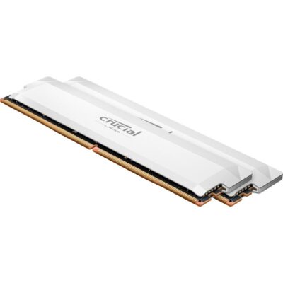 Memoria ram ddr5 64gb 2x32gb crucial pro white – udimm – 6400mhz – pc5 51200 – cl40