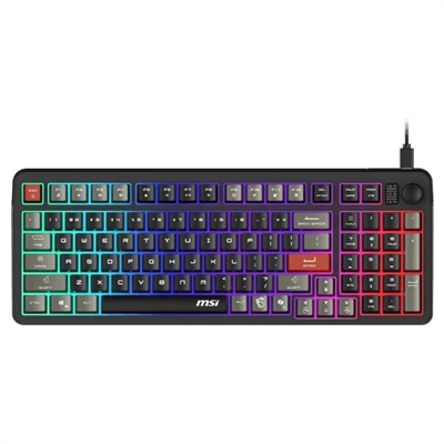 Teclado gaming msi forge gk110 negro