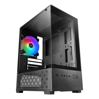 Caja ordenador mars gaming mc – se2 matx cristal templado negra