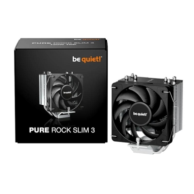 Ventilador disipador cpu be quiet! pure rock slim 3 100mm plata