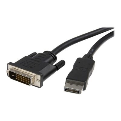 Cable displayport a dvi 3m – macho – macho – negro