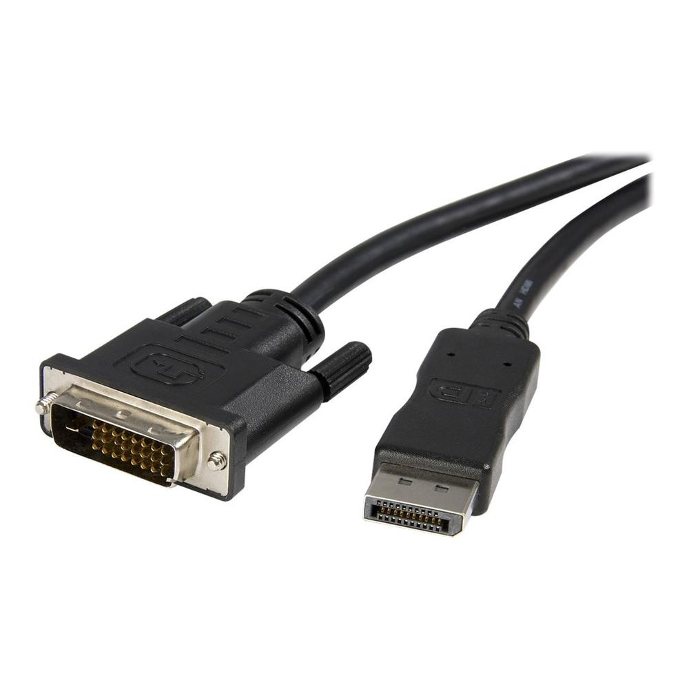 Cable displayport a dvi 3m - macho - macho - negro