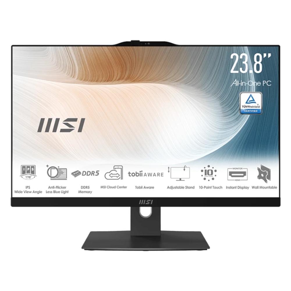 Ordenador all in one msi am242tp - 2231eu core 5 - 120u - 16gb - ssd 512gb - 23.8 pulgadas fhd - w11p