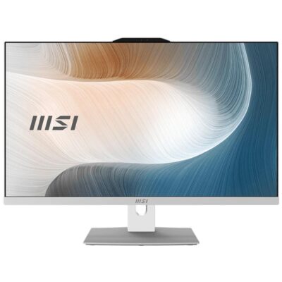 Ordenador all in one msi am272p – 1413eu core 7 – 150u – 16gb – ssd 512gb – 27 pulgadas fhd – freedos blanco