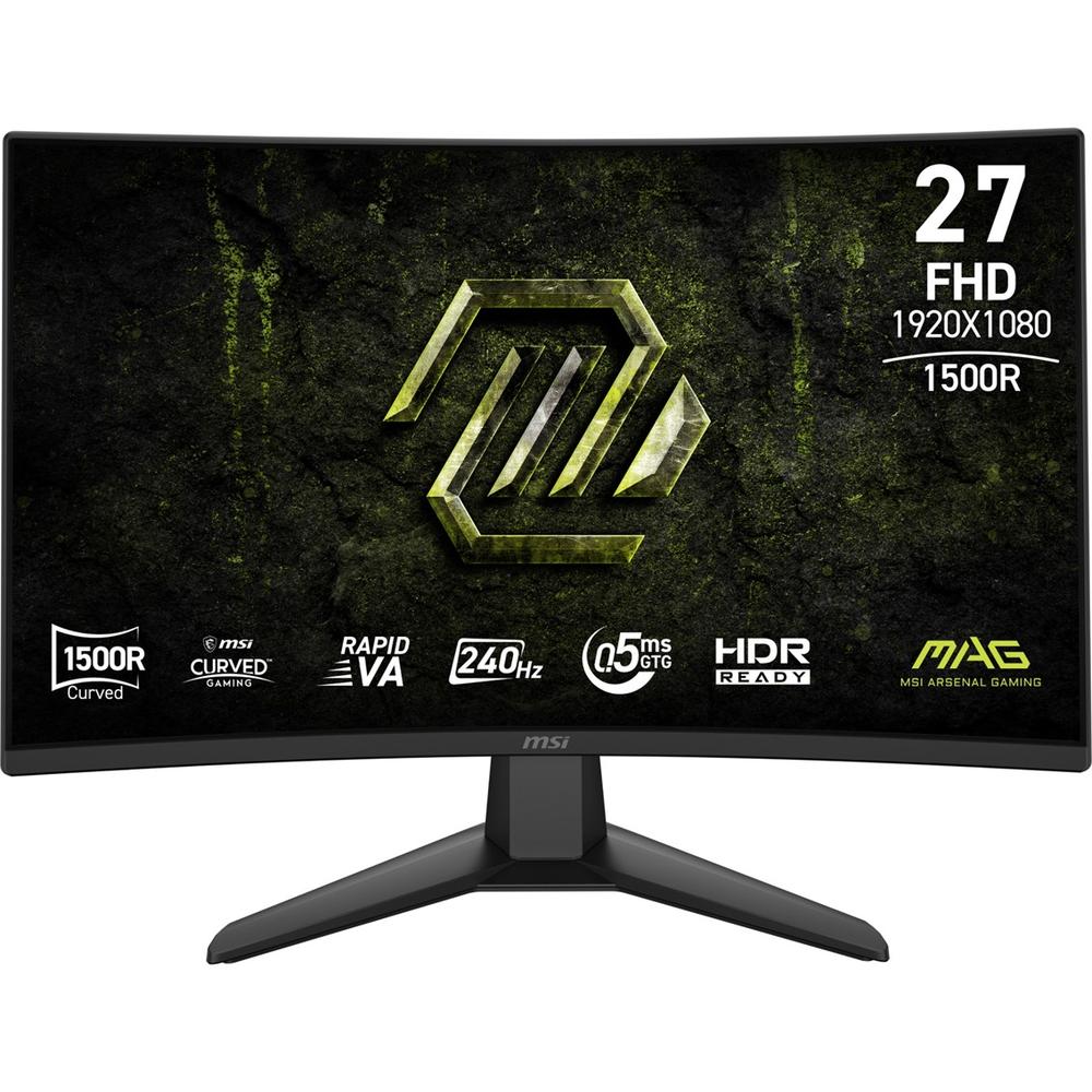 Monitor led gaming 27 pulgadas msi mag 274cf x24 curvo - rapid va - dp - hdmi - 240hz - 0.5ms - vesa 100x100