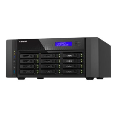 Servidor nas qnap ts – h1290fx 12 bahias 64gb gigabit ethernet